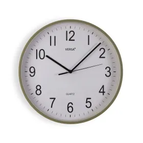 Sienas pulkstenis Versa Zaļš Plastmasa 35,1 X 35,1 X 4,5 CM