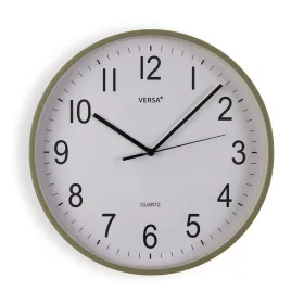 Sienas pulkstenis Versa Zaļš Plastmasa 40 x 40 x 5,5 cm