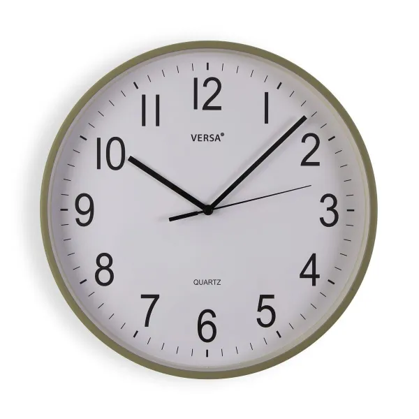 Sieninis laikrodis Versa Žalia Plastmasinis 40 x 40 x 5,5 cm