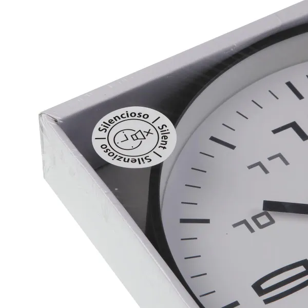 Wall Clock Versa Black Plastic 30 x 30 x 4 cm