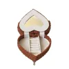 Lādīte Versa Sarkans Poliesters Metāls spogulis Koks MDF 16 X 13,5 X 16 CM Dīvāns