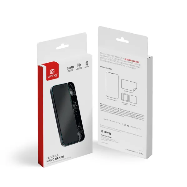 Crong Nano Glass - Shatterproof hybrid glass iPhone 15 Pro