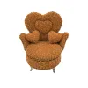 Korurasia Versa Sinappi Polyesteri Metalli Peili Puu MDF 12 x 19 x 18 cm Nojatuoli