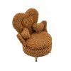 Korurasia Versa Sinappi Polyesteri Metalli Peili Puu MDF 12 x 19 x 18 cm Nojatuoli