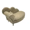 Шкатулка Versa Серый полиэстер Металл Зеркало Деревянный MDF 12,5 X 17 X 26,5 CM Диван