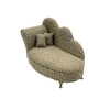 Шкатулка Versa Серый полиэстер Металл Зеркало Деревянный MDF 12,5 X 17 X 26,5 CM Диван