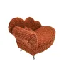 Шкатулка Versa Красный полиэстер Металл Зеркало Деревянный MDF 12,5 X 17 X 26,5 CM Диван