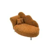 Lādīte Versa Sinepes Poliesters Metāls spogulis Koks MDF 12,5 X 17 X 26,5 CM Dīvāns