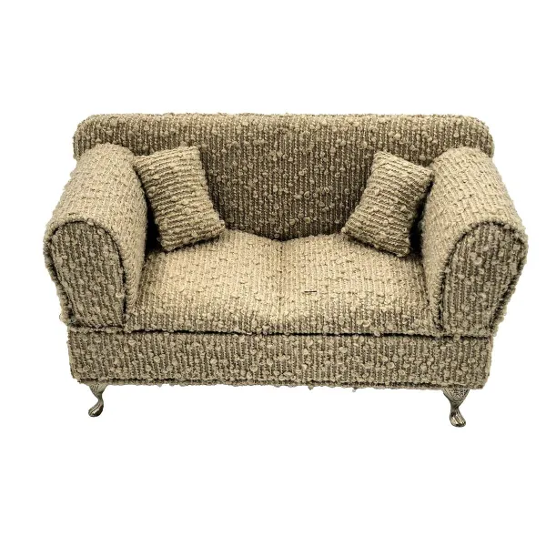 Шкатулка Versa Серый полиэстер Металл Зеркало Деревянный MDF 9,5 X 12,5 X 23,5 CM Диван