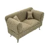 Шкатулка Versa Серый полиэстер Металл Зеркало Деревянный MDF 9,5 X 12,5 X 23,5 CM Диван