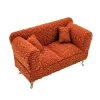 Шкатулка Versa Красный полиэстер Металл Зеркало Деревянный MDF 9,5 X 12,5 X 23,5 CM Диван
