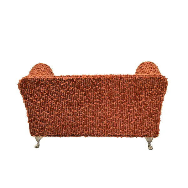 Шкатулка Versa Красный полиэстер Металл Зеркало Деревянный MDF 9,5 X 12,5 X 23,5 CM Диван