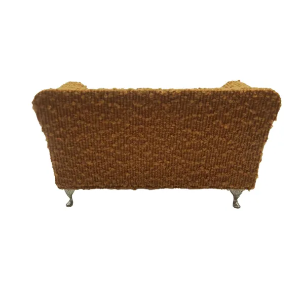 Lādīte Versa Sinepes Poliesters Metāls spogulis Koks MDF 9,5 X 12,5 X 23,5 CM Dīvāns