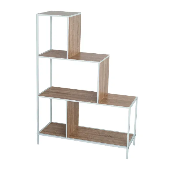 Lentyna Versa Balta PVC Metalinis Medžio MDF 30 x 112,4 x 80 cm