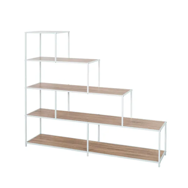 Hyllyt Versa Valkoinen PVC Metalli Puu MDF 33 x 135 x 150 cm
