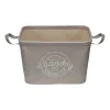 Бельевая корзина Versa Серый полиэстер PVC Металл EVA 38 x 25 x 26 cm