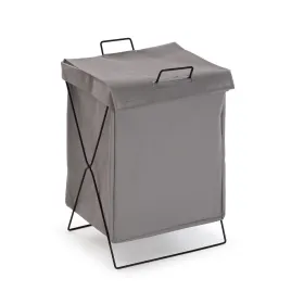 Бельевая корзина Versa Серый полиэстер Металл полиэтилен 35 X 48 X 30 CM