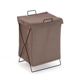 Бельевая корзина Versa Коричневый полиэстер Металл полиэтилен 35 X 48 X 30 CM