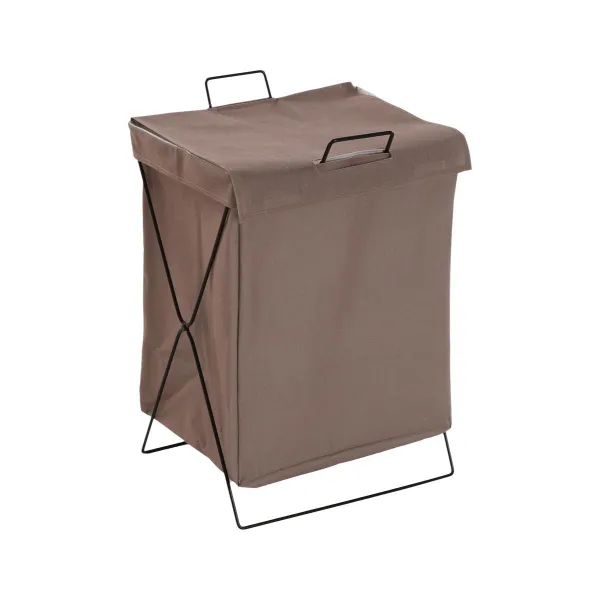Бельевая корзина Versa Коричневый полиэстер Металл полиэтилен 35 X 48 X 30 CM