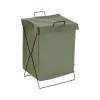 Laundry basket Versa Green Polyester Metal Polyethylene 35 X 48 X 30 CM