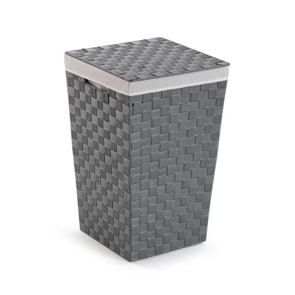 Бельевая корзина Versa Серый полиэстер Металл полипропилен 33 x 52 x 33 cm