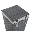 Skalbinių krepšys Versa Pilka Poliesteris Metalinis polipropileno 33 x 52 x 33 cm