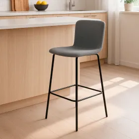 Stool Versa Black Metal 44,5 X 93,5 X 51 CM