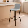 Stool Versa Blue Grey Metal 44,5 X 93,5 X 51 CM