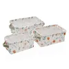Basket set Versa Textile 18 x 14 x 28 cm 28 x 18 x 14 cm