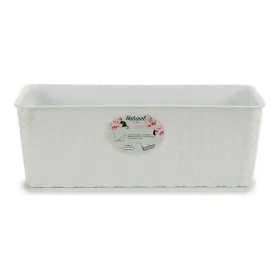 Kukkalaatikko Stefanplast 73700 Valkoinen Muovinen 15,5 x 13,5 x 39 cm 39 x 13,5 x 15 cm