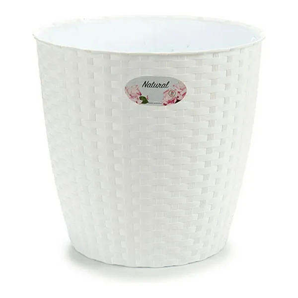 Kukkaruukku Stefanplast 73480 Valkoinen Muovinen 29 x 26,5 x 29 cm 29 x 27 x 29 cm