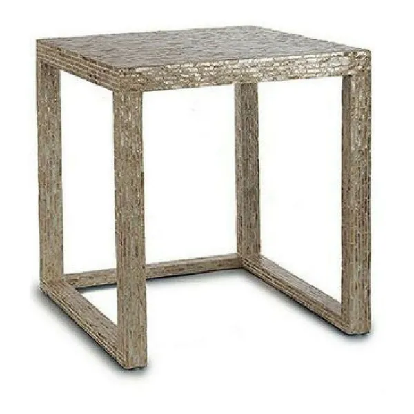 Set of 2 tables Gift Decor BIG-S3603662 Valkoinen Beige Kullattu 42,5 x 61 x 60 cm (2 Kappaletta) (2 osaa)