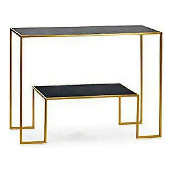 Мебель для прихожей Gift Decor BIG-S3605005 Чёрный Позолоченный 33 x 77 x 112 cm