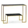 Мебель для прихожей Gift Decor BIG-S3605005 Чёрный Позолоченный 33 x 77 x 112 cm