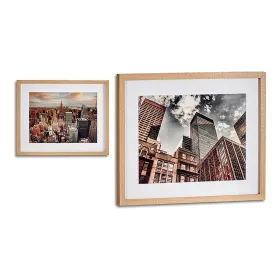 Картина Gift Decor Коричневый Деревянный Cтекло Город 43 x 3 x 53 cm