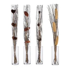 Buķetes Gift Decor Pelēks Dabisks Koks Dabīgā Šķiedra 12 x 96 x 10 cm