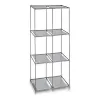 Hyllyt Kipit Harmaa Metalli Kangas Muovinen 35 x 102 x 68 cm