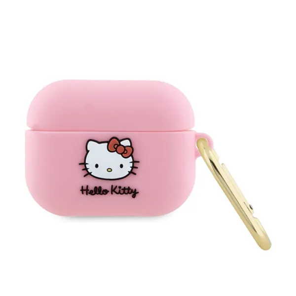 Hello Kitty Silicone 3D Kitty Head - Case for AirPods Pro (pink)