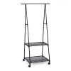 Coat Stand with Wheels Kipit Black Metal 45 x 157 x 55 cm