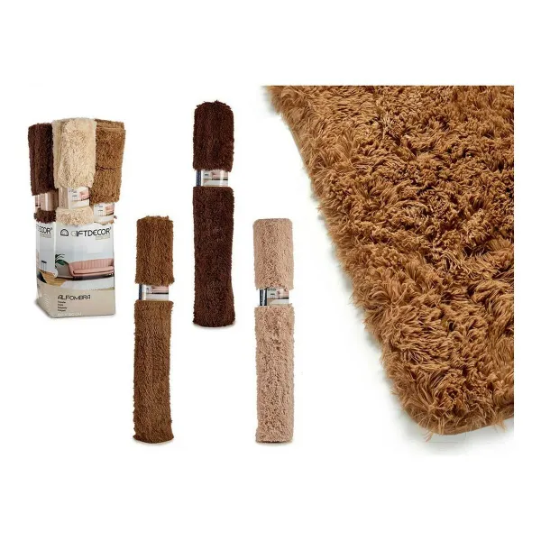 Carpet Gift Decor Beige Dark brown Light brown Polyester 100 x 1 x 150 cm 16 x 100 x 16 cm 100 x 16 x 16 cm Floral