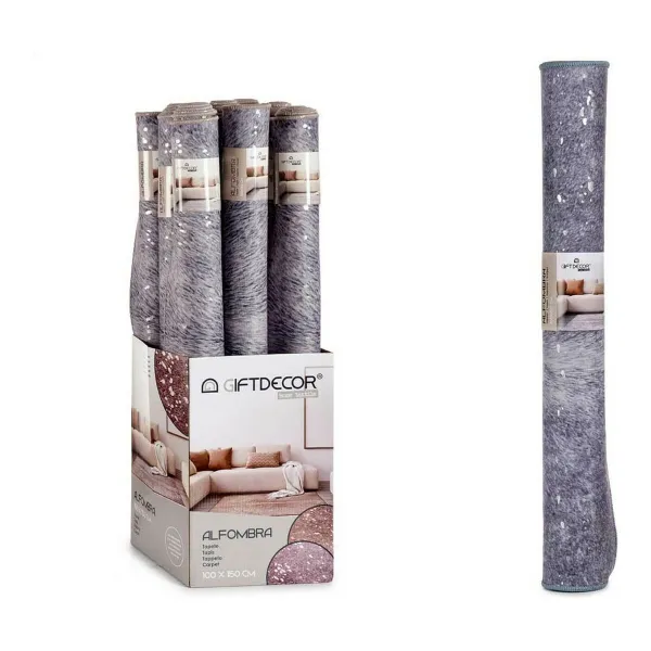 Kilimas Gift Decor Balta Pilka Poliesteris 100 x 150 cm 10 x 100 x 10 cm