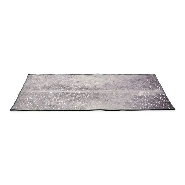Carpet Gift Decor White Grey Polyester 100 x 150 cm 10 x 100 x 10 cm