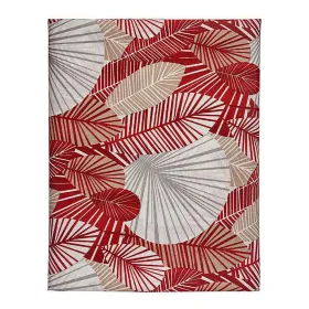 Tablecloth Kinvara Beige Maroon Thin canvas