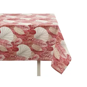 Tablecloth Kinvara Beige Maroon Thin canvas