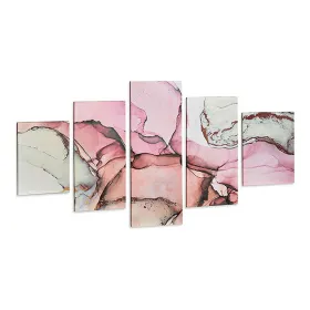 Полотно Gift Decor Полотно 30 x 8 x 80 cm Розовый (5 Предметы) (5 штук)