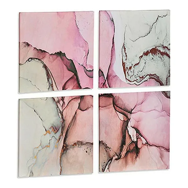 Canvas Gift Decor Canvas 35 x 7 x 35 cm Marmors (4 Daudzums)