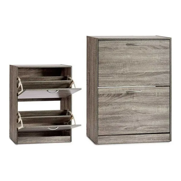 Apavu plaukts Gift Decor Pelēks skaidu plātnes 24 x 80 x 60 cm 60 x 80 x 24 cm