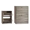 Apavu plaukts Gift Decor Pelēks skaidu plātnes 24 x 80 x 60 cm 60 x 80 x 24 cm