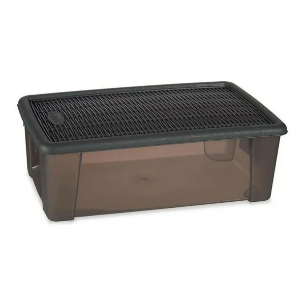 Box with cover Stefanplast Elegance Grey Transparent Plastic 5 L