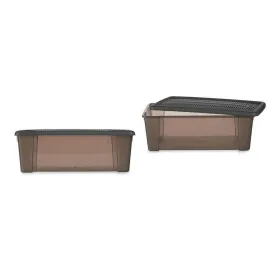 Ящик с крышкой Stefanplast Elegance Серый Прозрачный Пластик 5 L